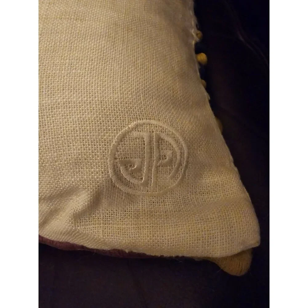Jonathan Adler Topanga Corded Throw‎ Pillow With Tassels & Embroidered Detail